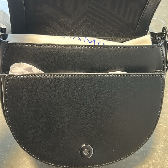 Rebecca Minkoff Astor Saddle Bag Cross Body Black Leather NWT - Picture 7 of 11